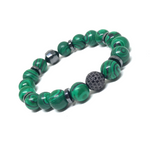 Load image into Gallery viewer, Malachite &amp; Pave Bracelet
