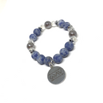 Load image into Gallery viewer, &quot;God Is Greater&quot; Denim Bracelet Stack
